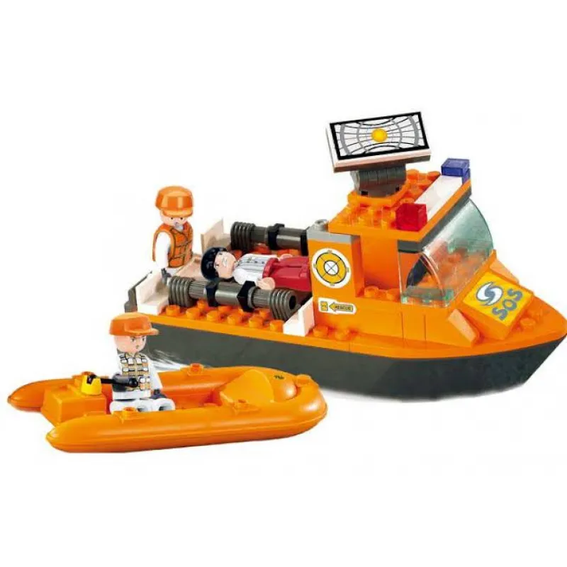 Sluban - SOS Rescue Boat Blocks