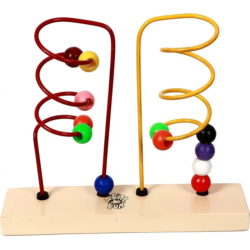 Skillofun Wooden Bead Shuttle - Clock/Anticlock