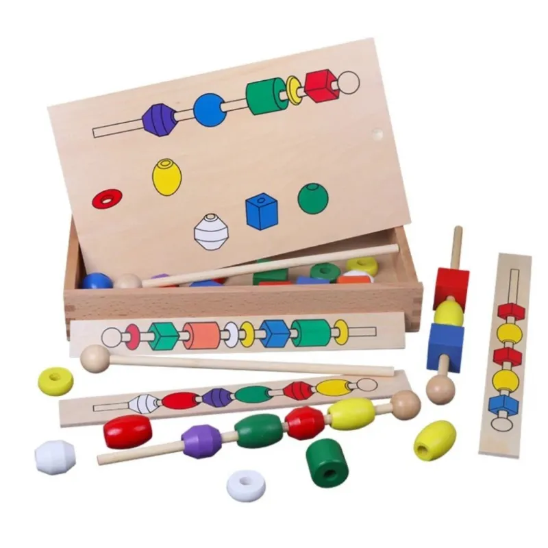 Wooden Intellectual Bead Box