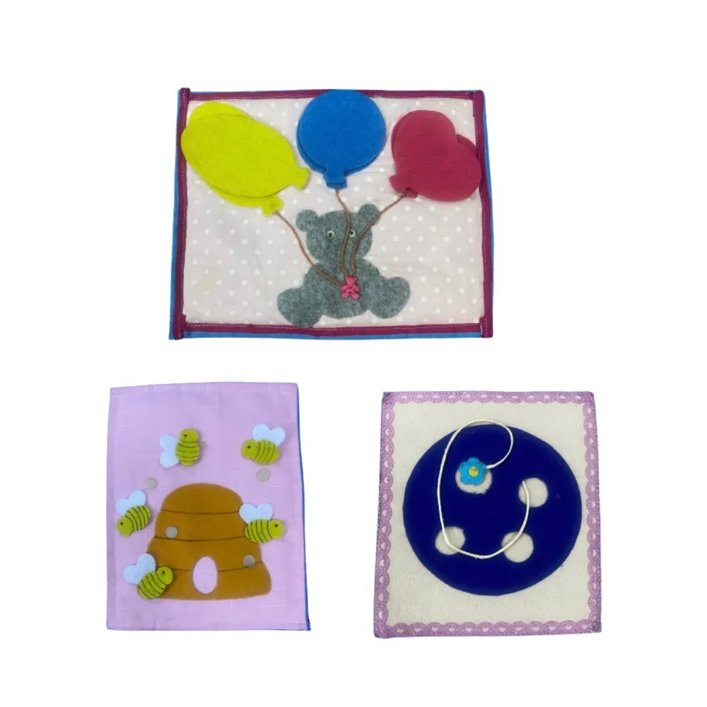 Felt Ball Maze & Felt Bee HIve with Felt Balloon Board