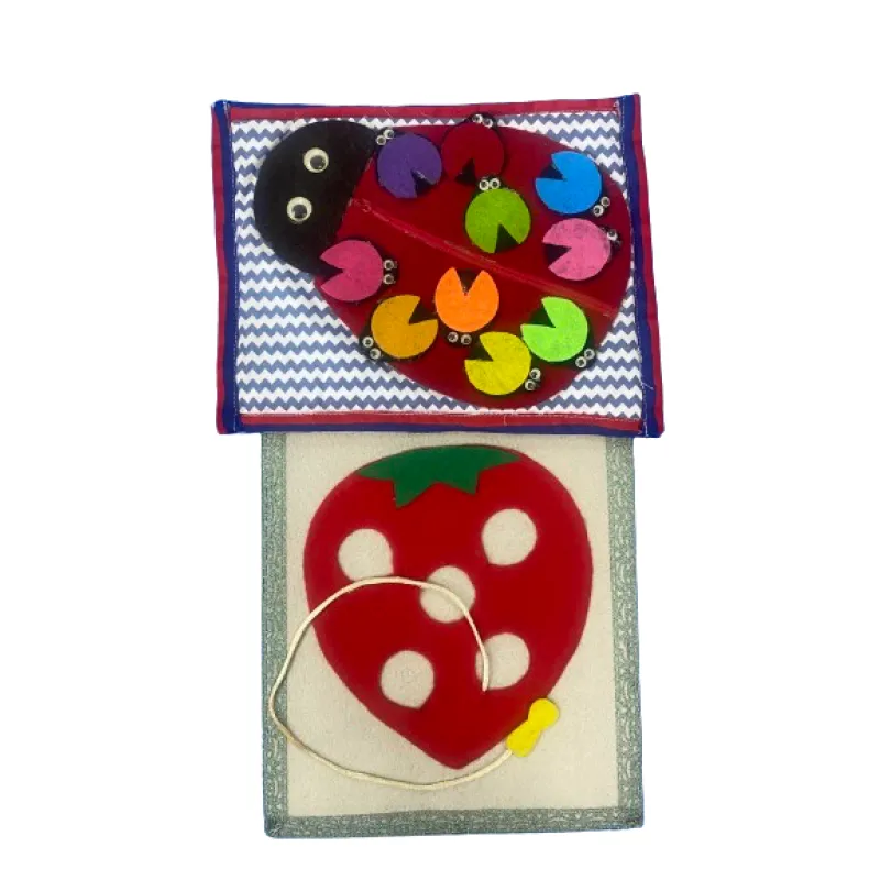 Felt Strawberry Maze & Felt Ladybug Board