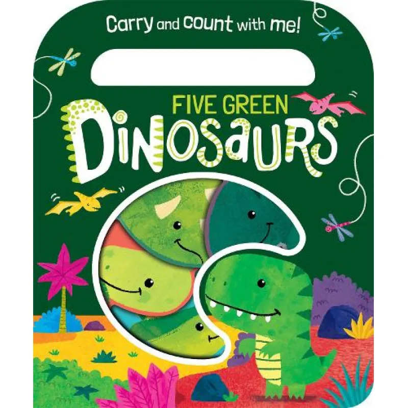 Five Green Dinosaurs