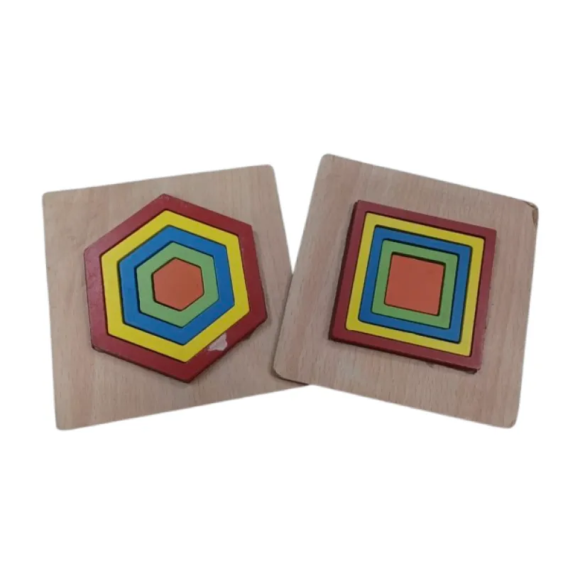 Wooden Shapes (Hexagon & Square) Puzzle