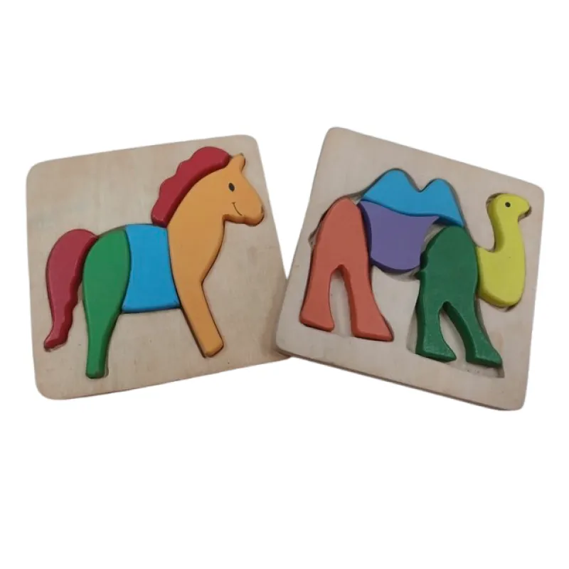 Wooden Horse & Camel Puzzle