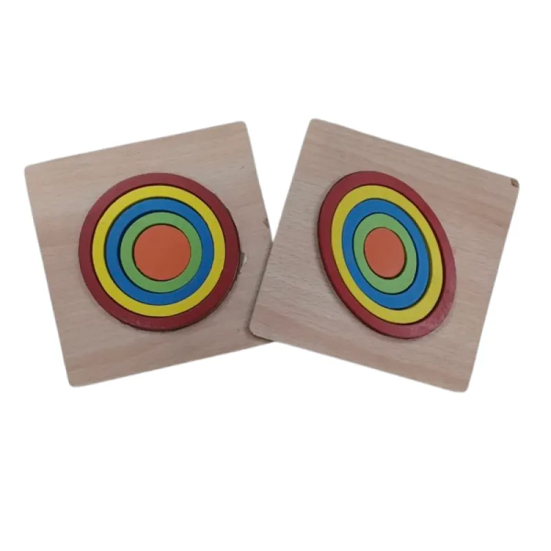 Wooden Shapes (Circle & Oval) Puzzle