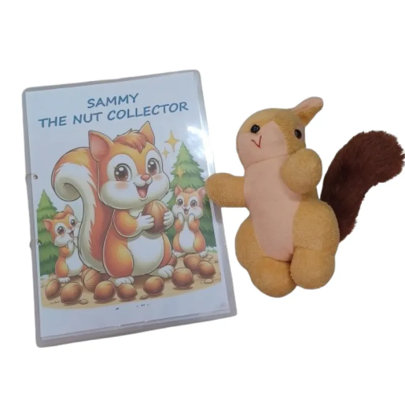 Sammy, The Nut Collector with plush Squirrel
