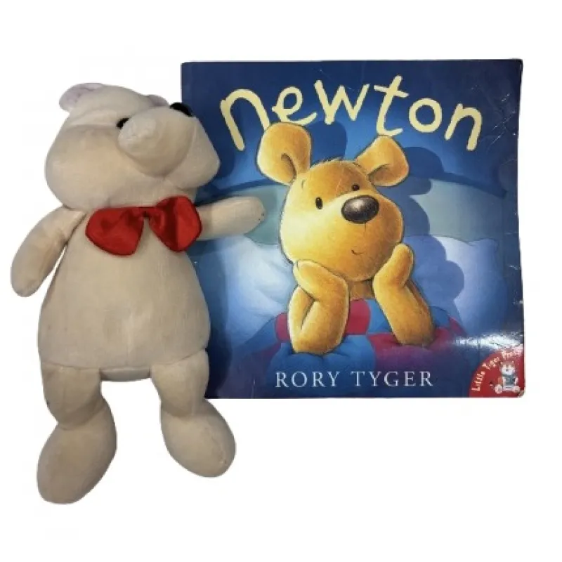 Newton With plush Teddy