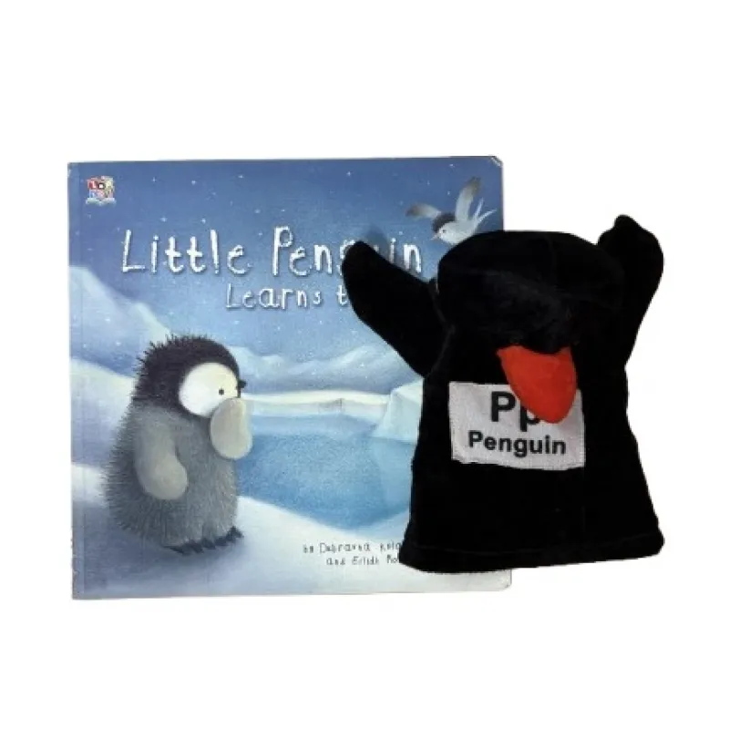 Little Penguin Learns to Swim with puppet