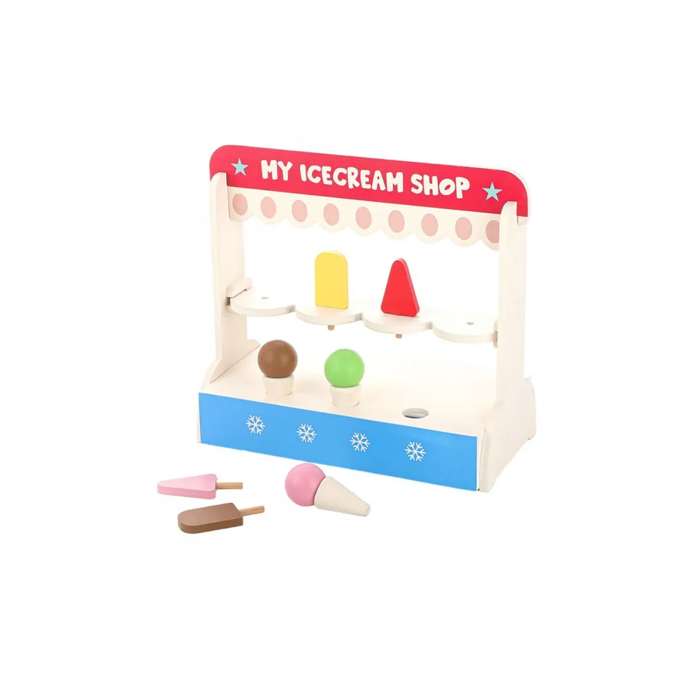 Wooden Ice-Cream Shop Pretend Play