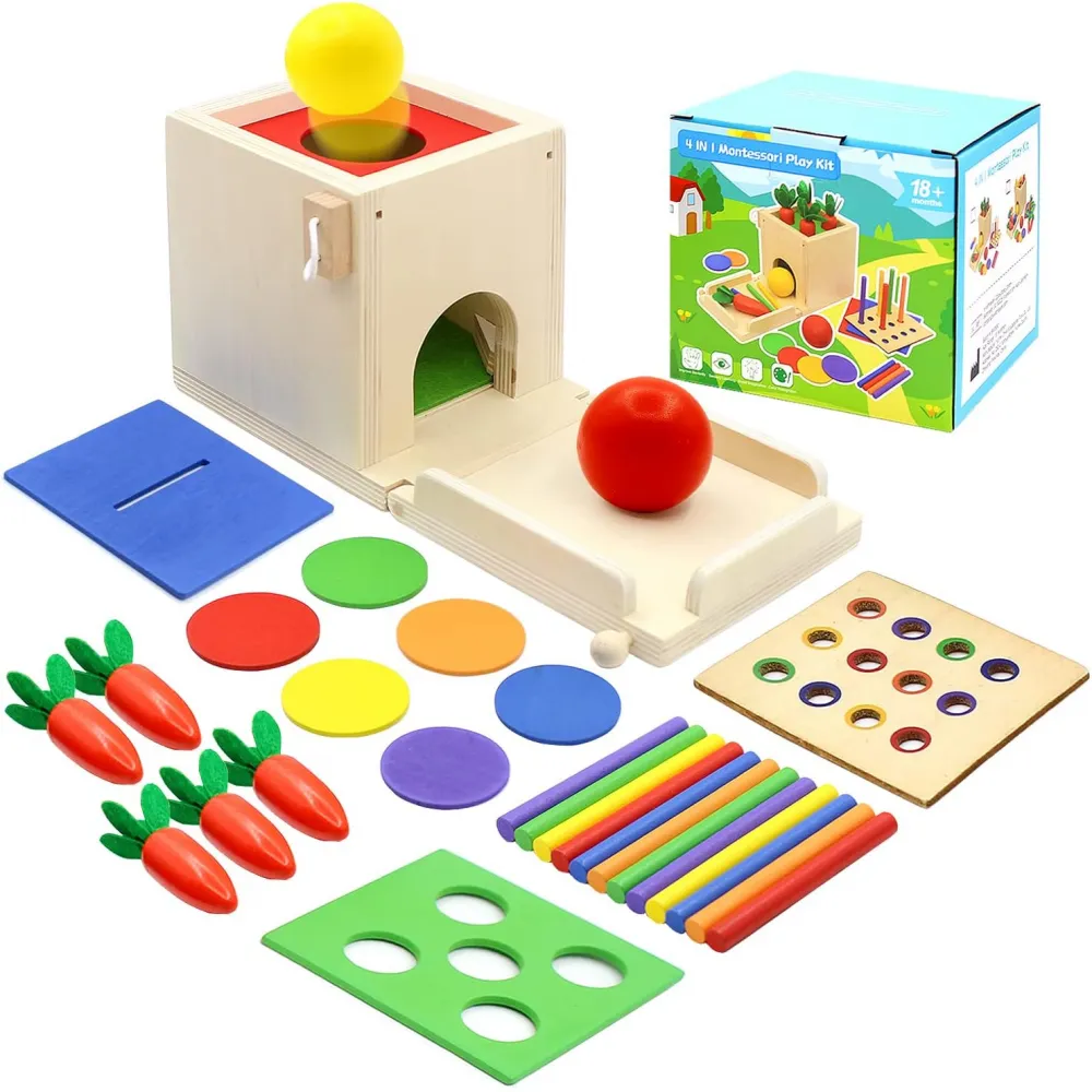 4 in 1 Montessori activity cube
