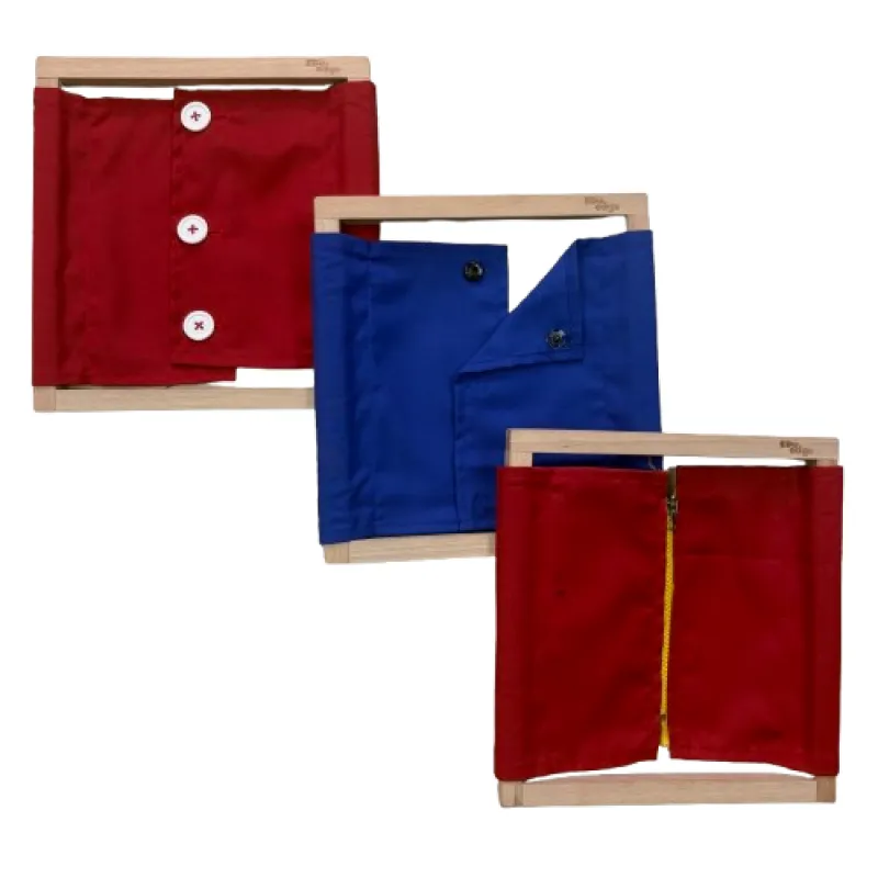 Eduedge - Press Buttons, Large Buttons & Zipper  Frame