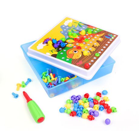 2 in 1 DIY Animal World & Dinosaur Scene Puzzle