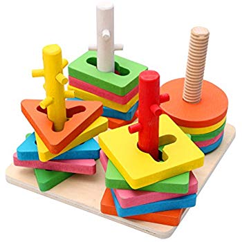 4 in 1 Wooden Geometric Sorter
