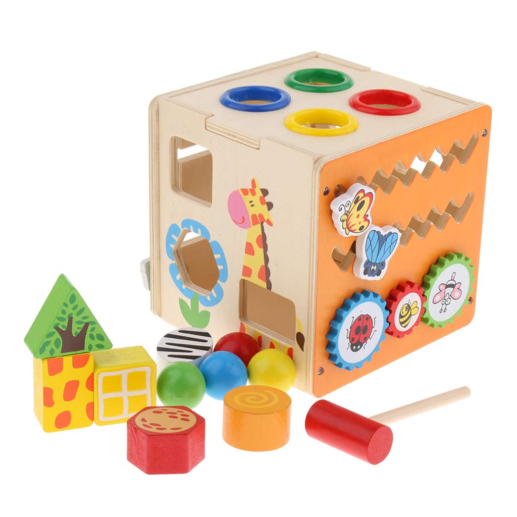 6-in-1 Wooden Multiactivity Cube