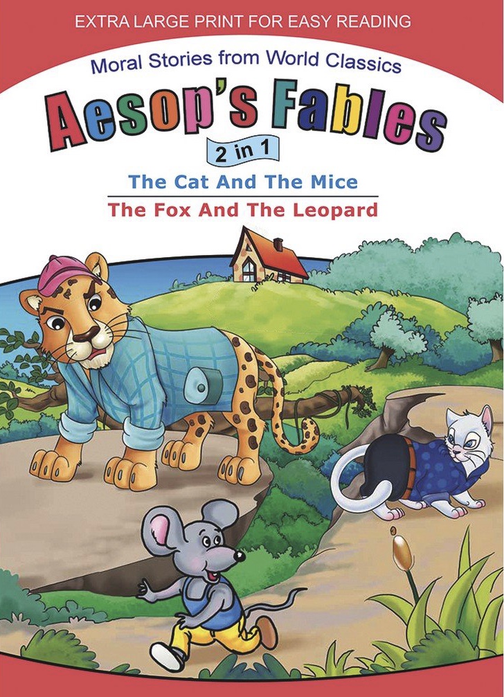 Aesop's Fables 2 in 1 - The Cat and The Mice/ The Fox and The Leapord