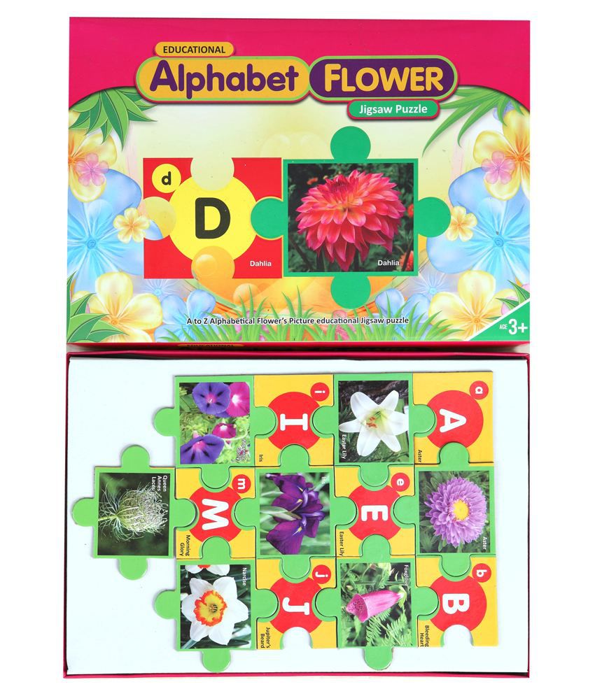 Alphabet Flowers Jigsaw Puzzle