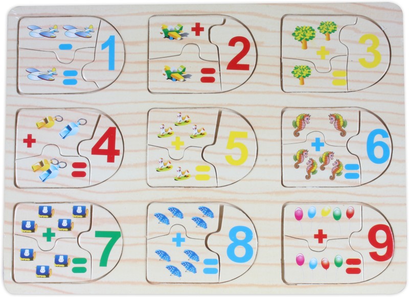 Baybee - Wooden Fun With Addition Subtraction Puzzle