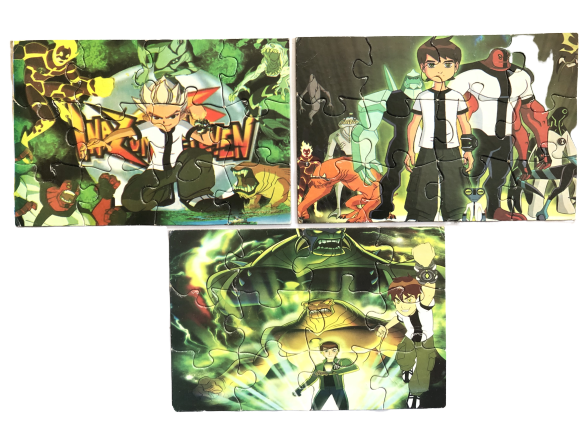 Ben 10 Puzzles 3 in 1