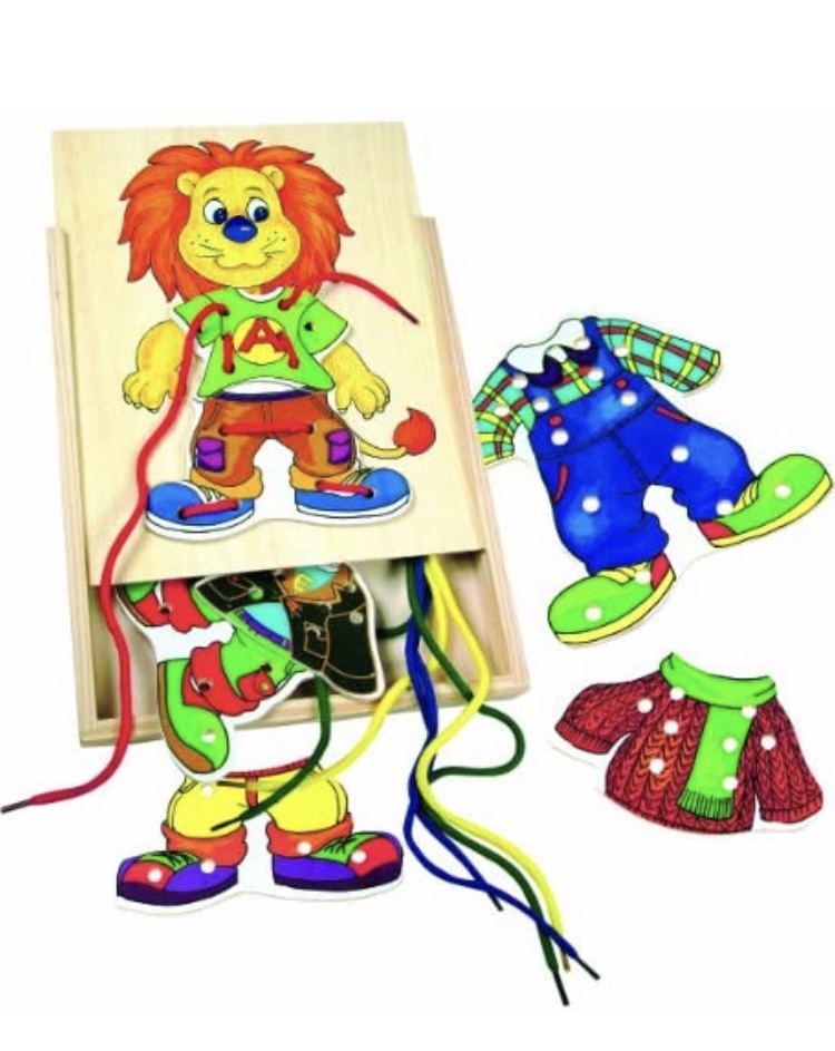 Bino - Wooden Threading Leo The Lion
