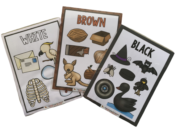 Colours With Object Flash Cards