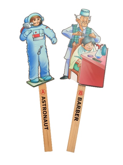 Community Helper Wands - Astronaut & Barber