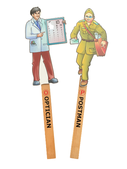 Community Helper Wands - Optician & Postman