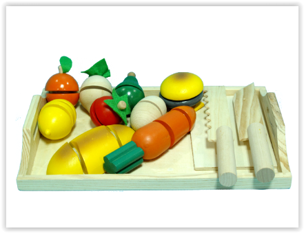 Cutting Food - Wooden Play Food