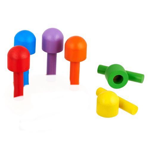 Eduedge - Wooden Colour Pairing Mushrooms