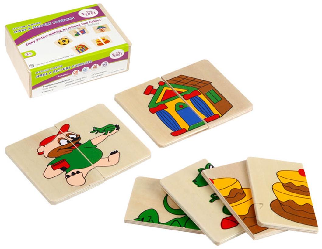 Eduedge - Wooden Let's Find N Match - Make A Picture Toddlers