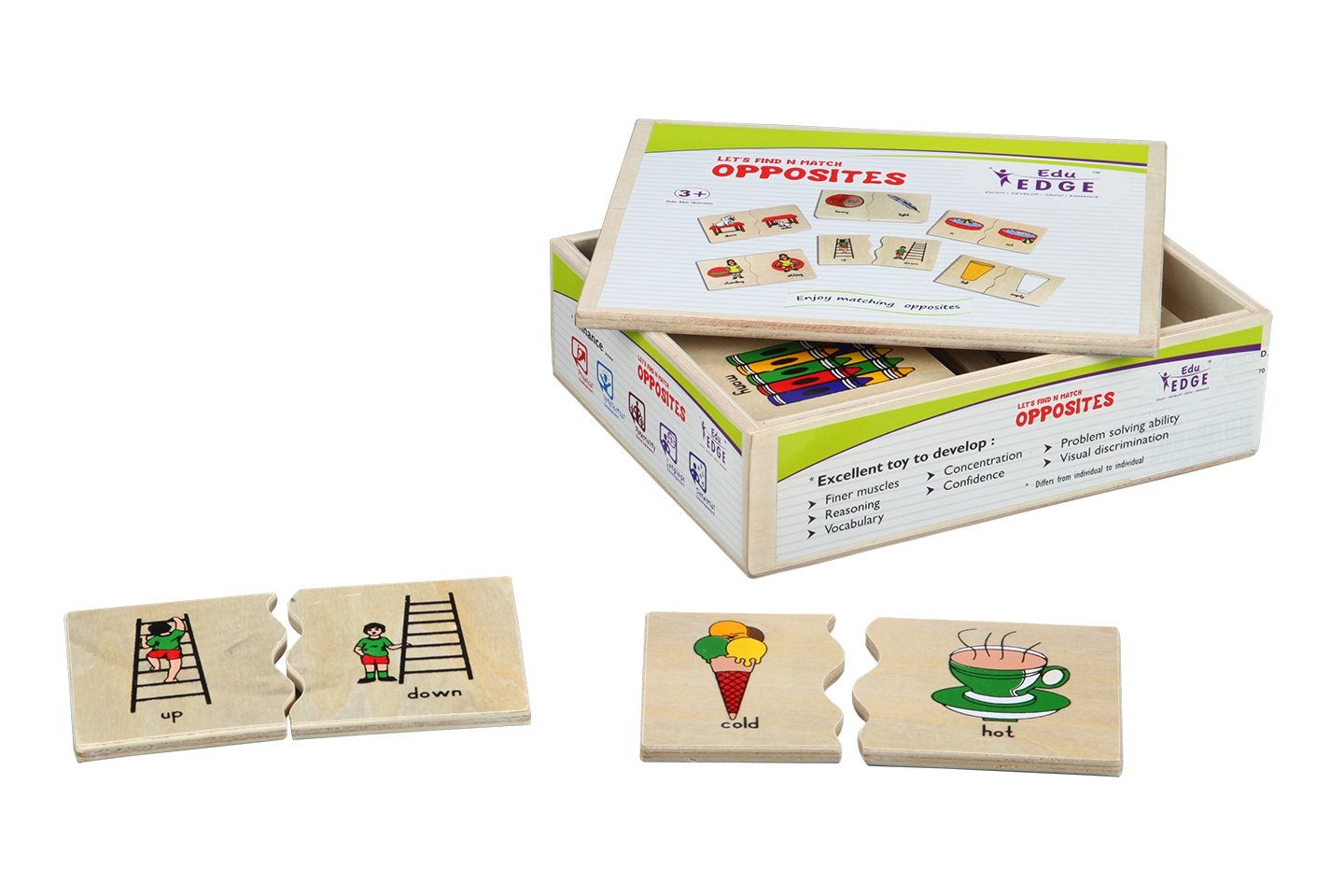 Eduedge - Wooden Let's Find N Match - Opposites
