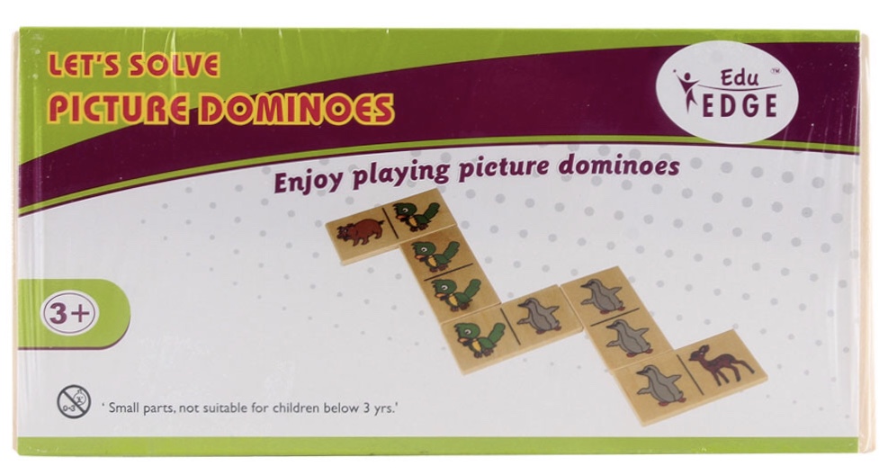 Eduedge - Wooden Let's Solve - Picture Dominoes