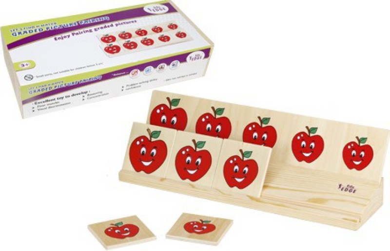 Eduedge Wooden Let's  Find and Match - Graded Picture Pairing