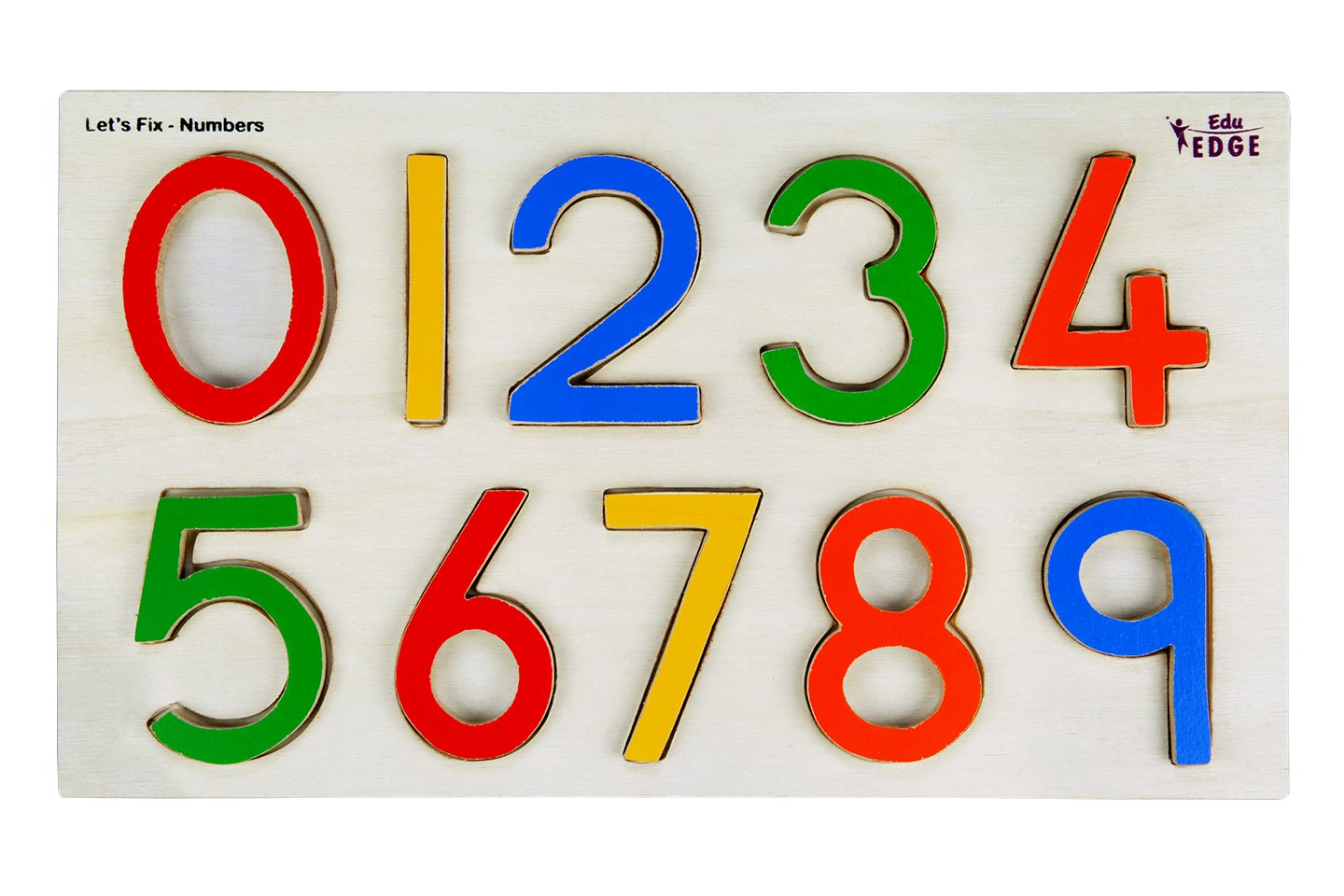 Eduedge Wooden Let Fix Numbers