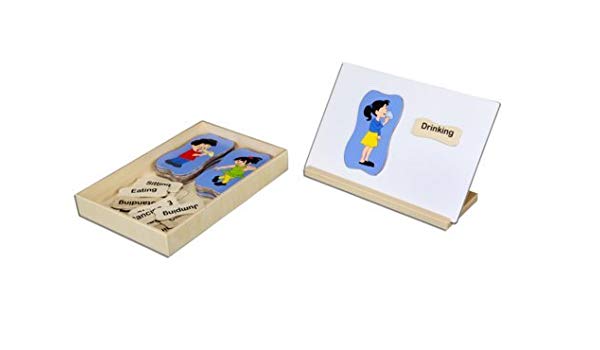 Eduedge Wooden Let's Know About - Action Pictures