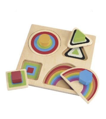 ELC - Wooden My First Shapes Lift Out Puzzle