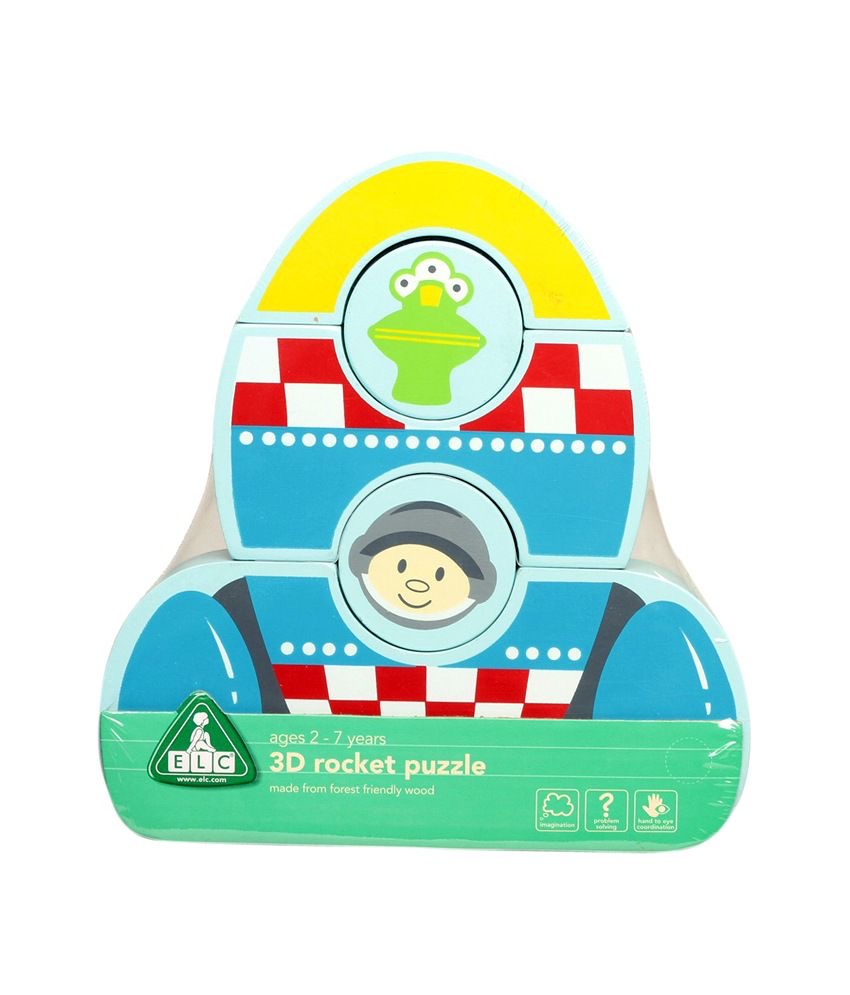 ELC - Wooden Rocket 3D Puzzle