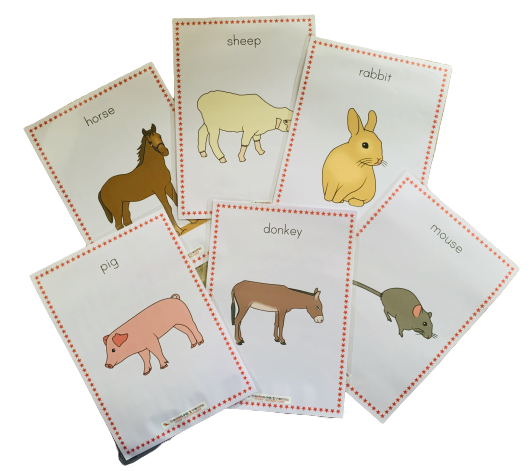 Farm Animals Jumbo Flash Cards