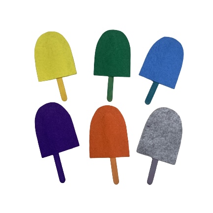 Felt Popsicle Stick Match