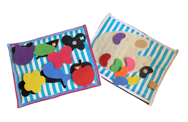 Felt Shadow Match & Colour Palate Board