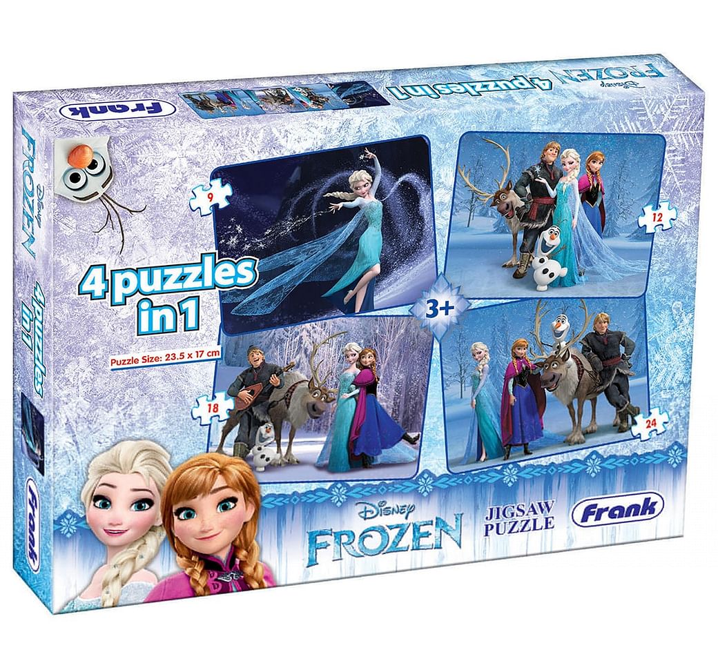 Frank - Frozen 4 Puzzle in 1