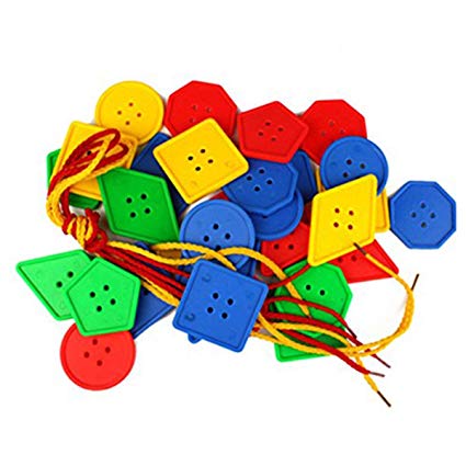 Geometric Buttons Lacing