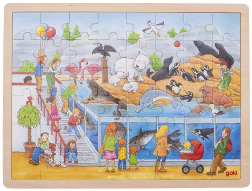 Goki Wooden Sea World Puzzle