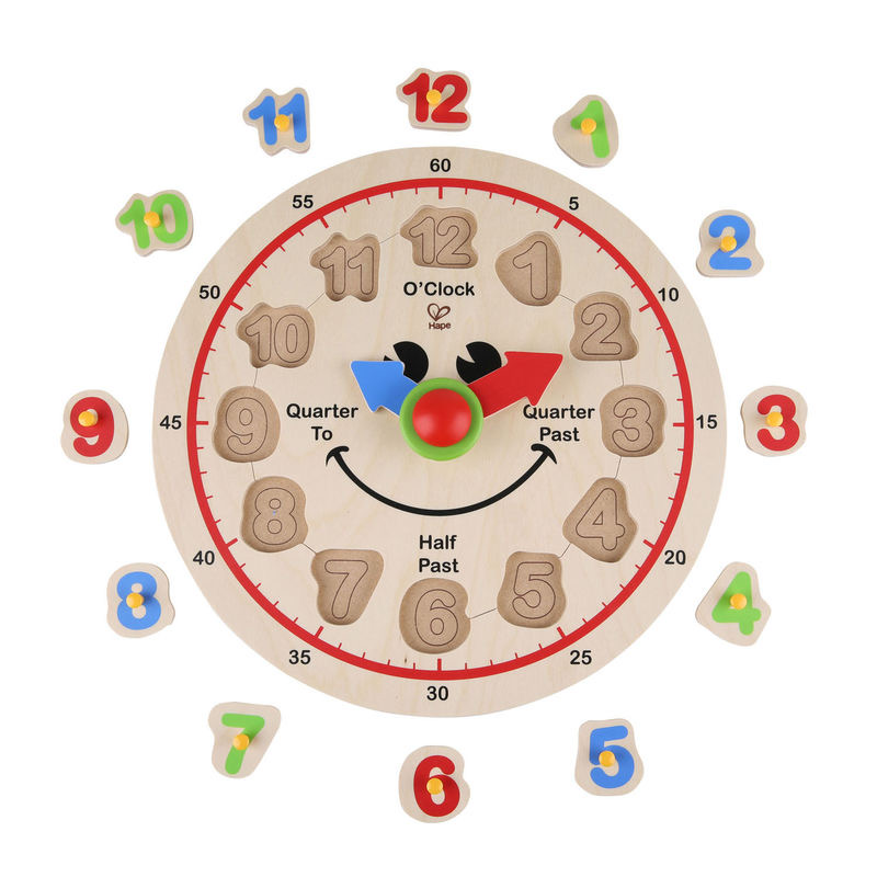 Hape - Wooden Happy Hour Clock