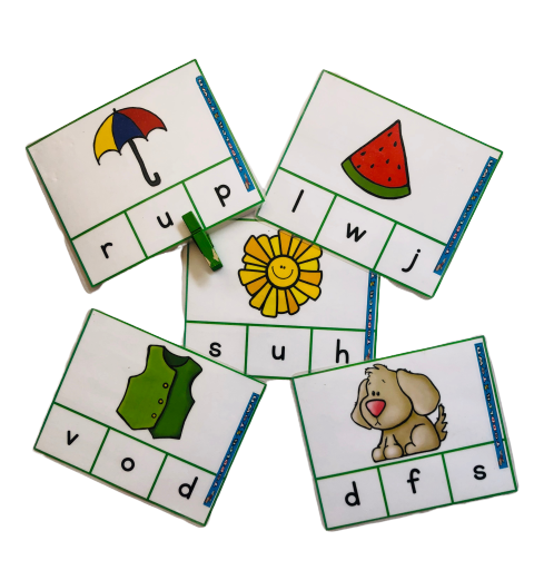 Letter Sound Clip Cards - 1