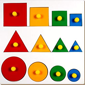 Little Genius - Wooden Shapes and Seriation With Knob