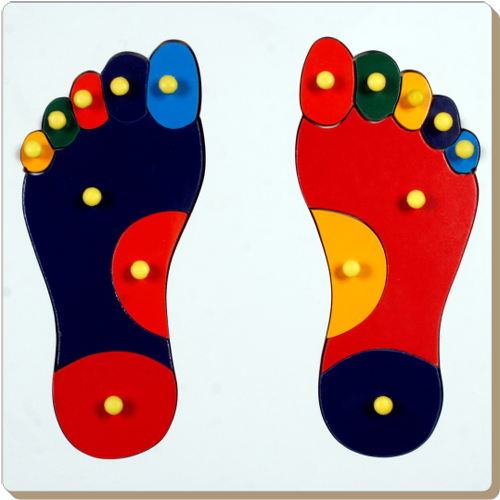 Little Genius &ndash; Wooden Feet Puzzle