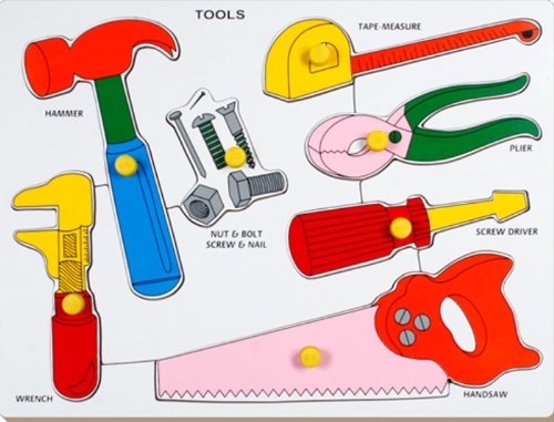 Little Genius –Wooden Tools With Knob
