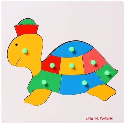 Little Genius – Wooden Tortoise Knob Puzzle