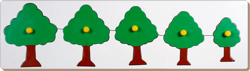 Little Genius – Wooden Tree Size Seriation With Knob
