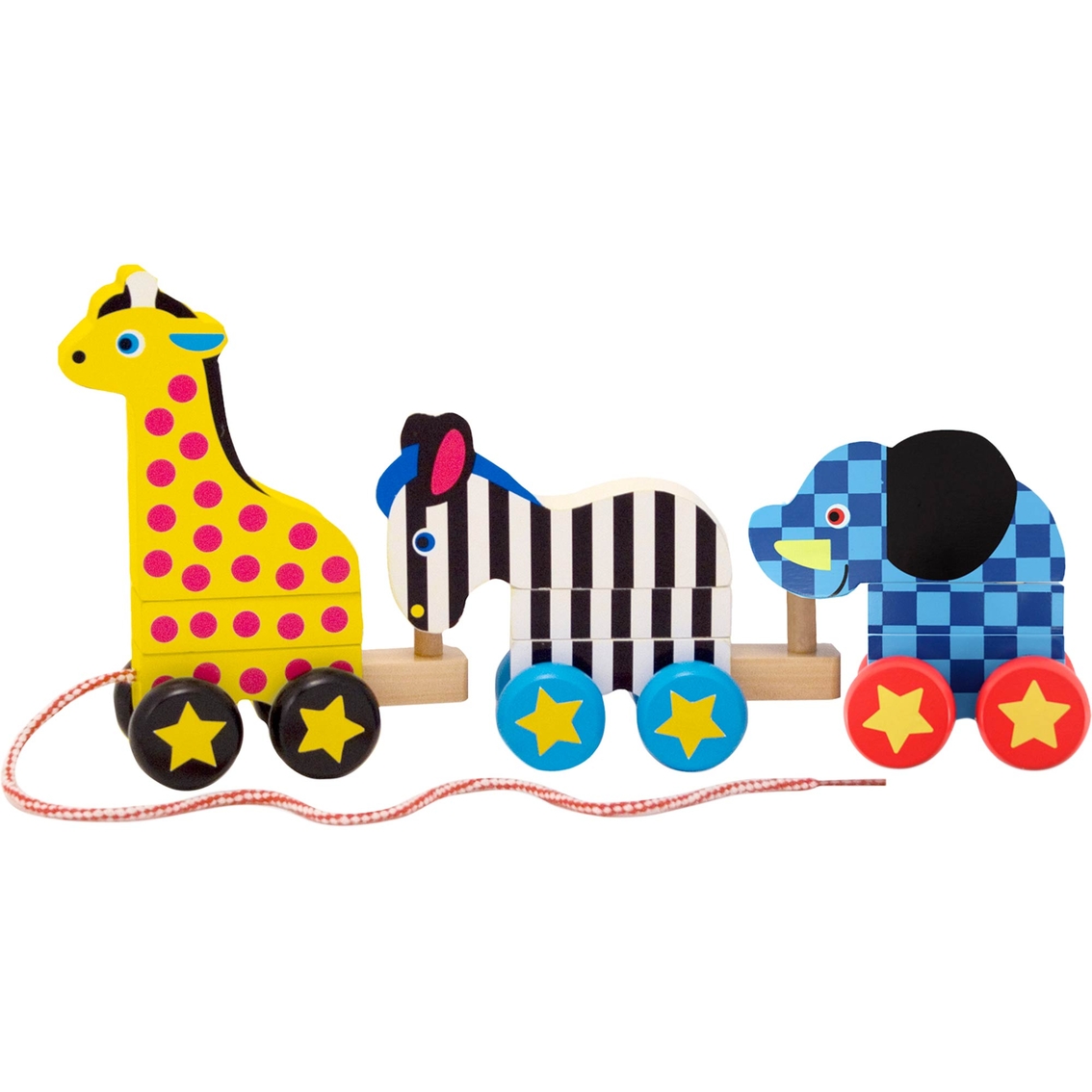 Melissa & Doug Pull-Along Zoo Animals